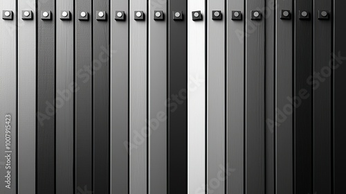 Abstract background with vertical wooden panels in shades of grey.