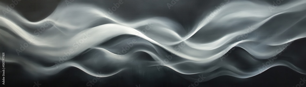Abstract Gray and White Wavy Pattern Abstract Gray and White Wavy Pattern