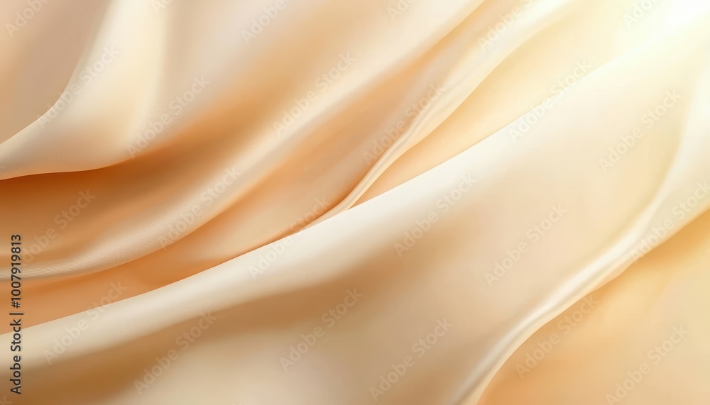 Obraz premium Abstract Draped Peach-Colored Fabric