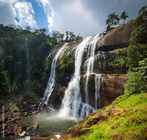 Abbey falls in the coorg region of KArnataka India