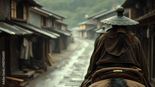 AI image generate Japanese warriors of the feudal era