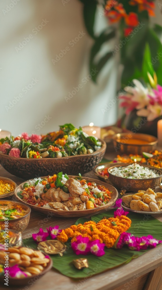 Fototapeta premium Minimalist Background for Indian Cultural Holidays with Editable Vector Illustrations of Ganesha.