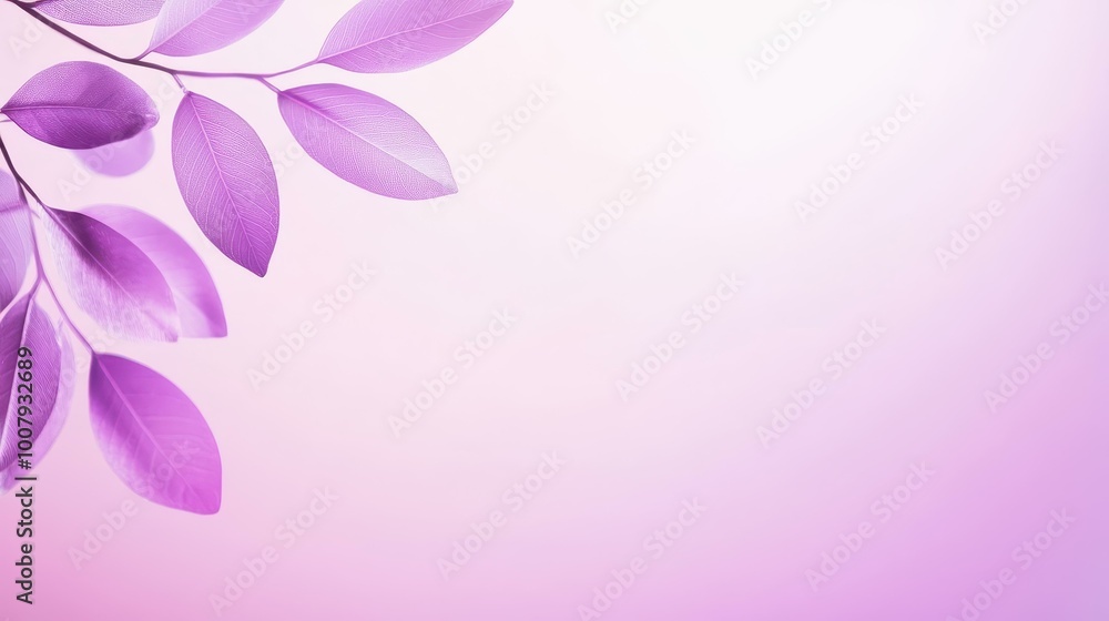 Fototapeta premium A soft, elegant background of rich purple leaves, creating a serene and peaceful atmosphere in stunning detail.