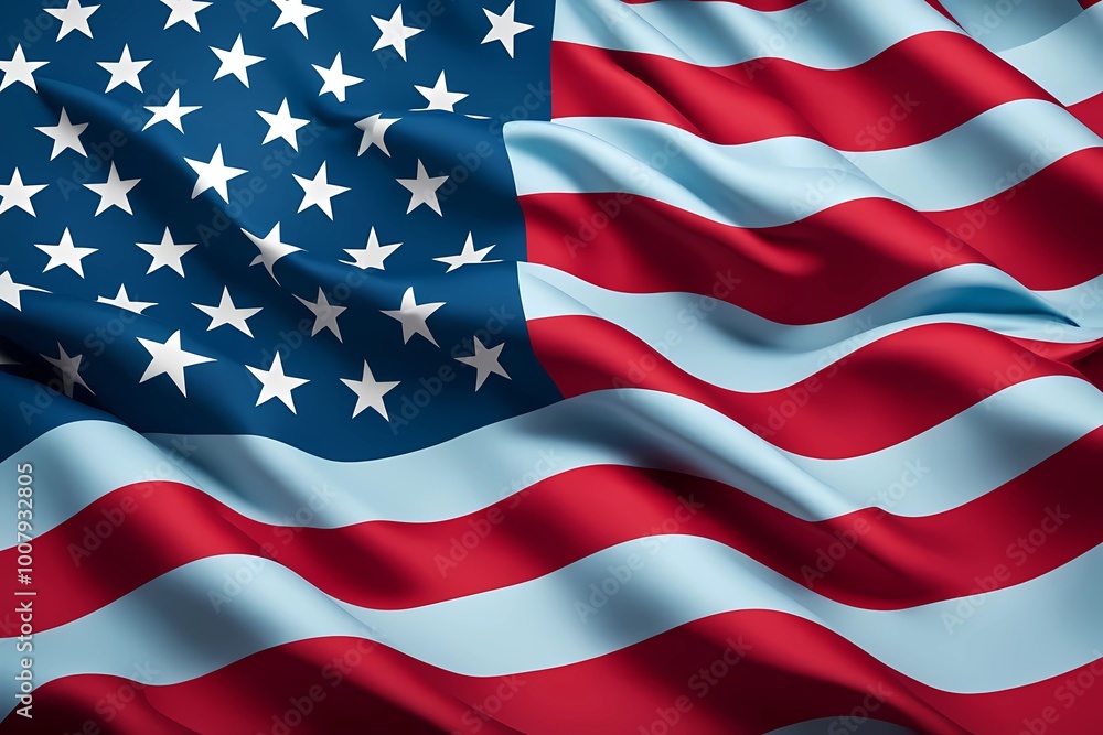 usa flag pattern background blue pale soft color, 3d style usa flag pattern background blue pale soft color, 3d style