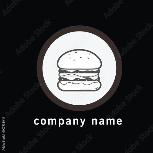 The vibrant colors of the burger logo make it instantly recognizable and appealing to food lovers.