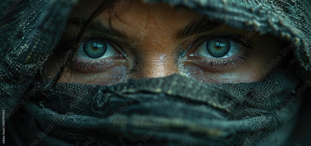 Close-up of person with blue eyes Close-up of person with blue eyes