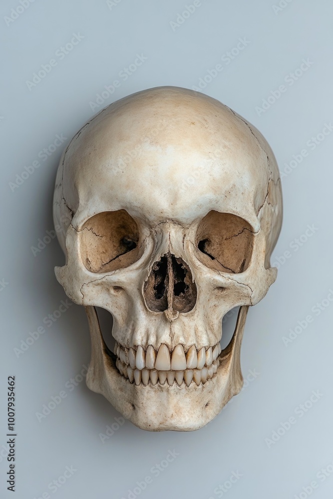 Fototapeta premium Human Skull Wall Decoration