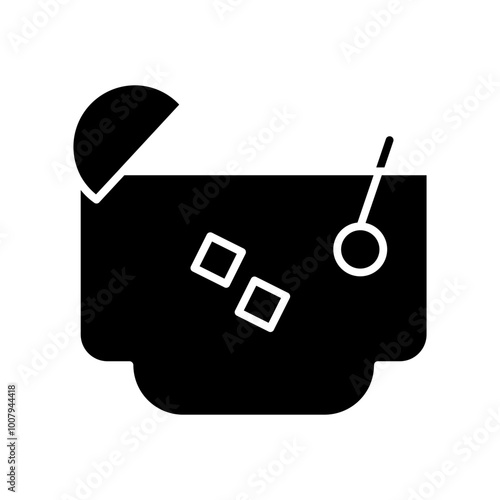 old fashioned glyph icon