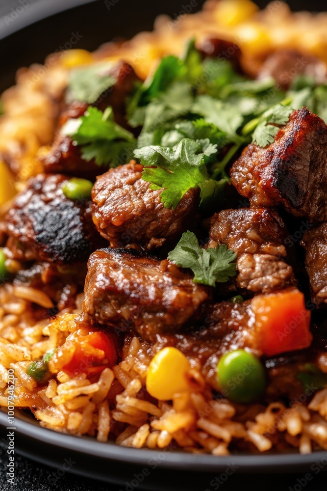 Rice and Meat Plate Rice and Meat Plate