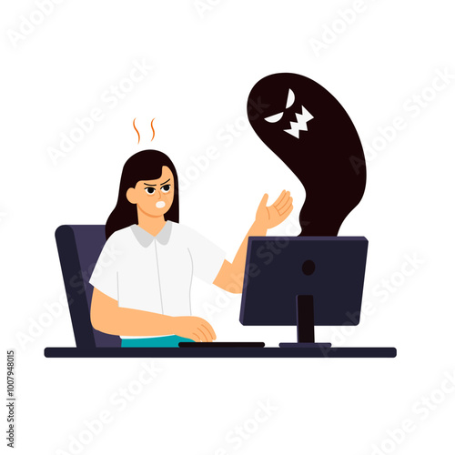 Toxic Work Environtment 1 Woman Respond Bad Influences