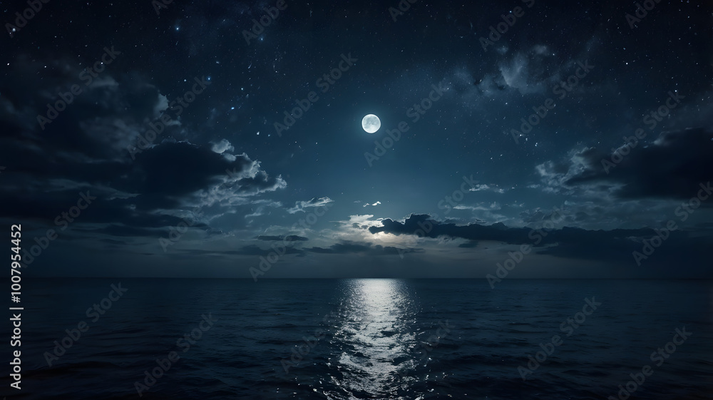 moon over the sea moon over the sea