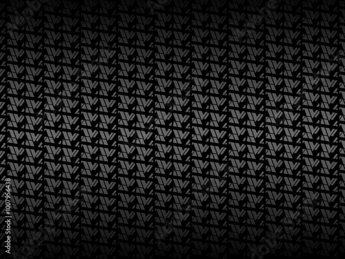 Black metal texture steel background. Perforated metal sheet.