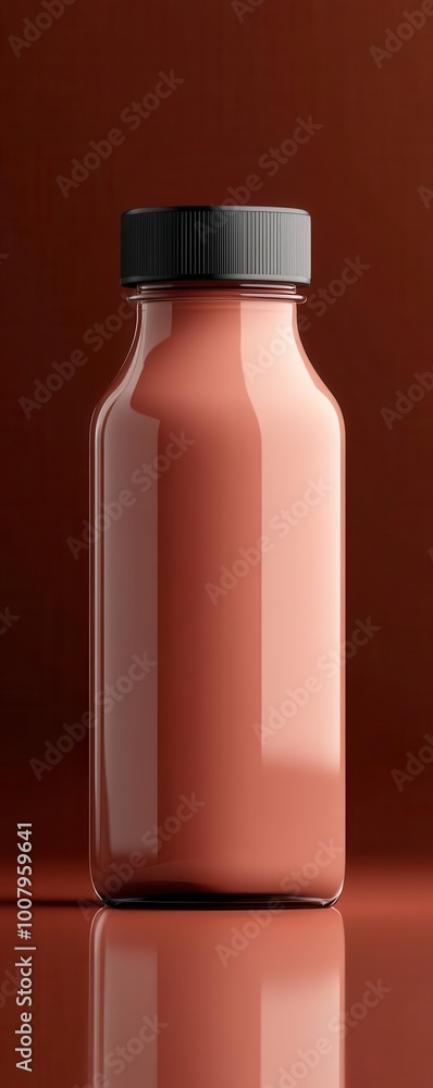 Probiotic drink bottle design flat design, side view, digestive health theme, cartoon drawing, Splitcomplementary color scheme Probiotic drink bottle design flat design, side view, digestive health theme, cartoon drawing, Splitcomplementary color scheme