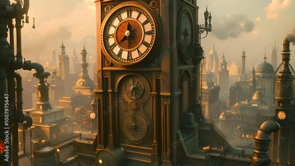Step Back In Time With The Captivating Views Of The Clock Tower In The
