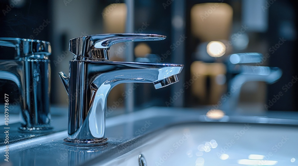 A sleek chrome faucet showcasing modern curves and a high-polish finish. This elegant fixture adds a contemporary touch to any kitchen or bathroom, enhancing both style and functionality. A sleek chrome faucet showcasing modern curves and a high-polish finish. This elegant fixture adds a contemporary touch to any kitchen or bathroom, enhancing both style and functionality.