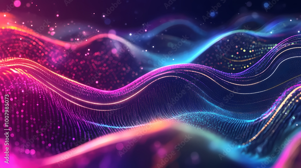 custom made wallpaper toronto digitalMetaverse background created with generative ai technology. Virtual Reality World. Illustration