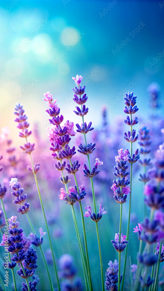 Obraz premium lavender flowers in the field. flower, lavender, purple, nature, plant, flowers, field, garden, summer, spring, herb, bloom, violet, flora, blossom, beauty, blue, floral, color, meadow, provence, lava