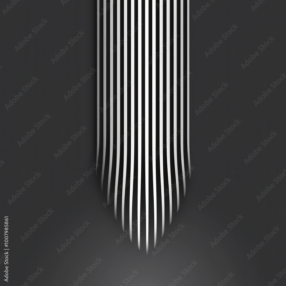 Obraz premium Single, thin vertical line on a blank background
