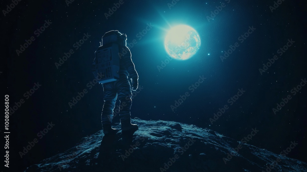 Capture the awe-inspiring moment of an astronaut floating weightlessly in space, with a stunning view of Earth below, illuminated by distant stars and the vast, infinite blackness of the universe Capture the awe-inspiring moment of an astronaut floating weightlessly in space, with a stunning view of Earth below, illuminated by distant stars and the vast, infinite blackness of the universe