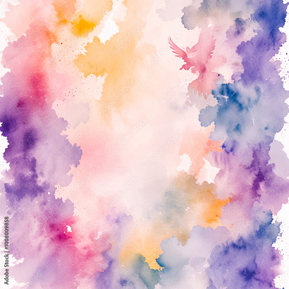 Obraz premium Angelic Reiki Journey Digital Paper Background