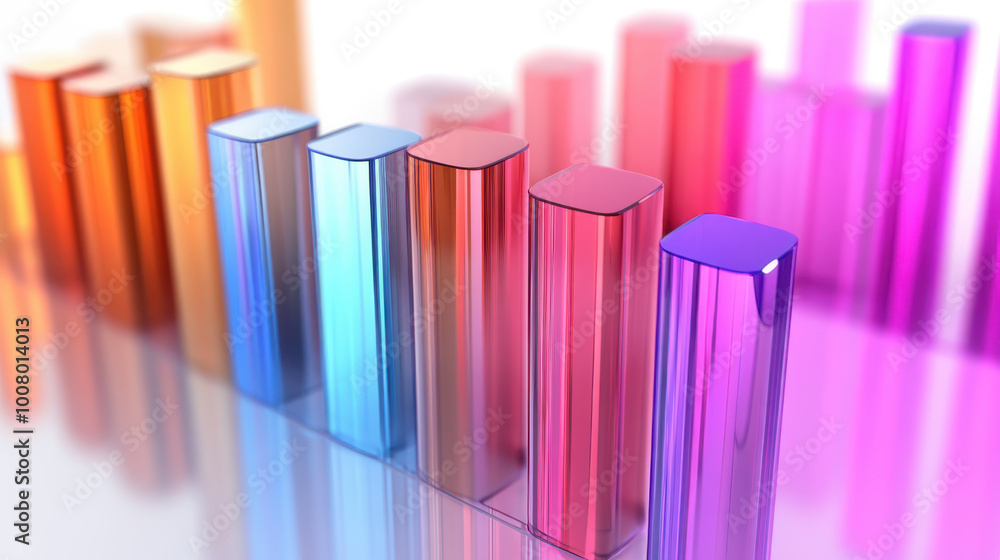 Colorful 3D bar graphs with data charts, representing business analytics, statistics, financial growth, and market analysis. Colorful 3D bar graphs with data charts, representing business analytics, statistics, financial growth, and market analysis.