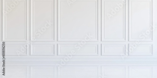 A minimalist white wall wit...