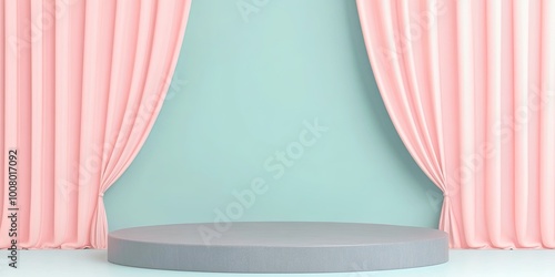A minimalistic stage with p...