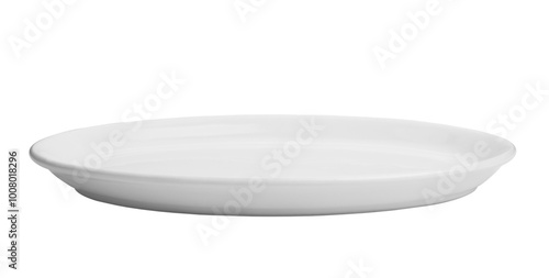 Empty plate isolated on a transparen png.