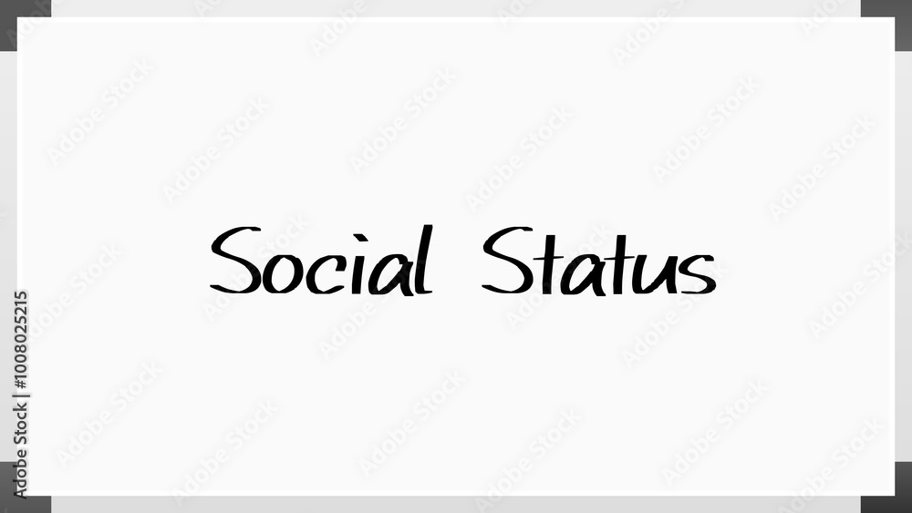 Social Status のホワイトボード風イラスト Social Status のホワイトボード風イラスト