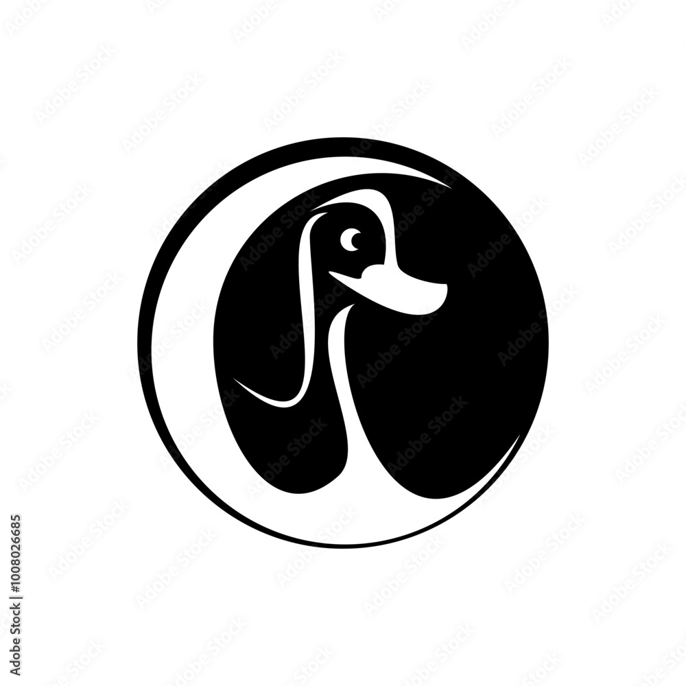 Duck logo vector illustration design template. Duck icon with attractive design. Duck logo vector illustration design template. Duck icon with attractive design.