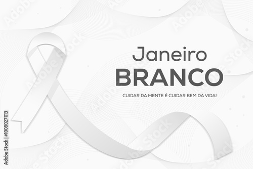 janeiro branco background illustration design in gradient style