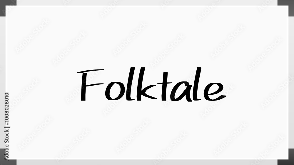 Folktale のホワイトボード風イラスト Folktale のホワイトボード風イラスト