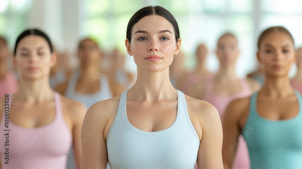 Group of diverse people doing a flowing Pilates routine, showcasing synchronized movements for flexibility and balance, Pilates routine, enhancing flexibility Group of diverse people doing a flowing Pilates routine, showcasing synchronized movements for flexibility and balance, Pilates routine, enhancing flexibility