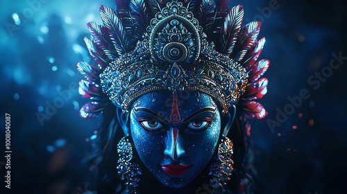 Wallpaper Mural God Shiva. Portrait with selective focus and copy space Torontodigital.ca