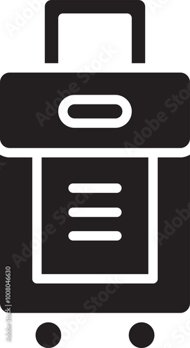 Luggage Bag Glyph Icon