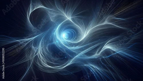 PNG Abstract blue light waves motion