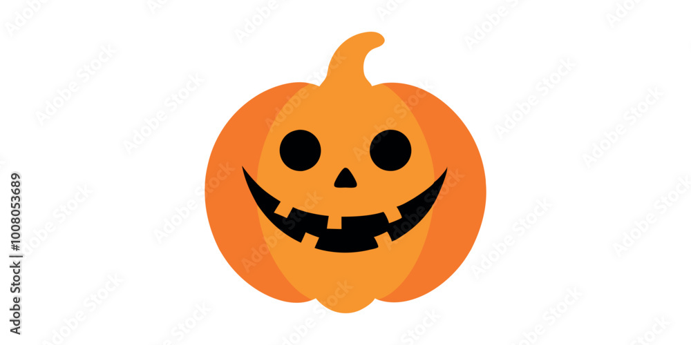 Fototapeta premium Halloween pumpkin isolated on white