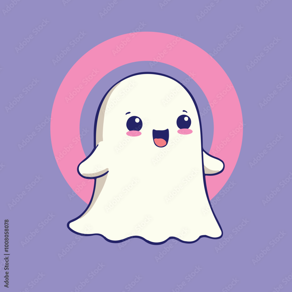 Cute ghose vector illustration Cute ghose vector illustration