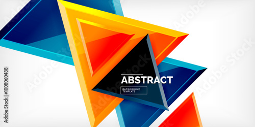 Abstract background - glossy triangles. Vector Illustration For Wallpaper, Banner, Background, Card, Book Illustration, landing page Free Download Abstract background - glossy triangles. Vector Illustration For Wallpaper, Banner, Background, Card, Book Illustration, landing page - GFXLoad