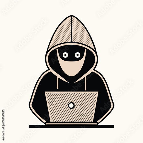 A person in a hooded sweatshirt focuses intently on a laptop representing the increasing need for cybersecurity awareness and vigilance in the digital age