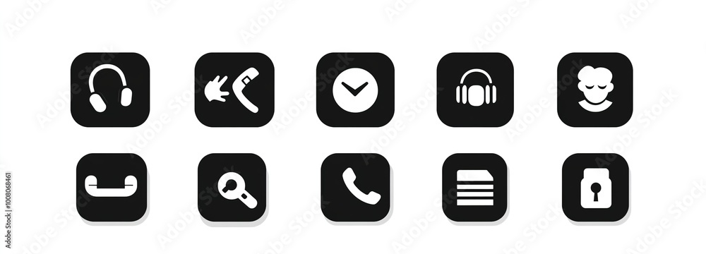 illustration of neumorphic style Customer Call Support button set for UI design.illustration illustration of neumorphic style Customer Call Support button set for UI design.illustration
