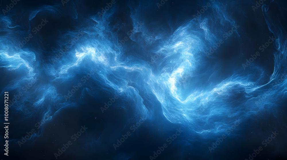 Abstract Blue Swirling Background - Glowing Energy Abstract Blue Swirling Background - Glowing Energy