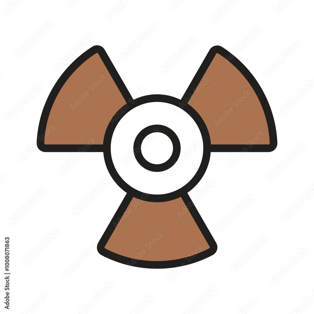 Take a look at this amazing icon of radioactive sign in modern style