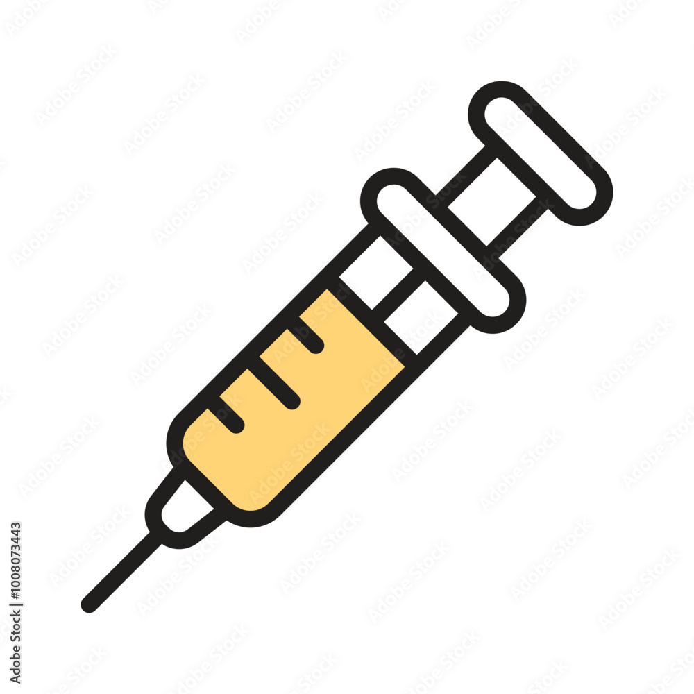 Syringe for injecting or extracting liquids, symbolizing medical and biological sciences Syringe for injecting or extracting liquids, symbolizing medical and biological sciences