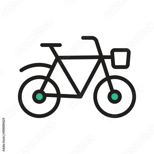 A traditional bicycle for personal transport and exercise