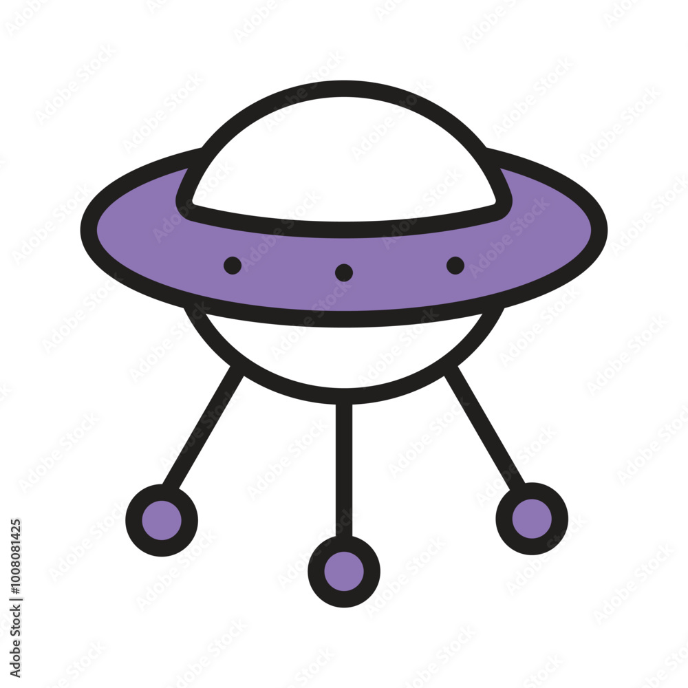 A futuristic UFO representing extraterrestrial life and space exploration A futuristic UFO representing extraterrestrial life and space exploration