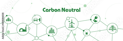 reducing CO2 emissions to stop climate change. green energy background	