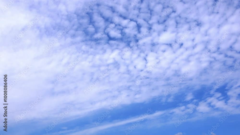 Timelapse shot of the movement of clouds in the blue sky. 4K Timelapse shot of the movement of clouds in the blue sky. 4K