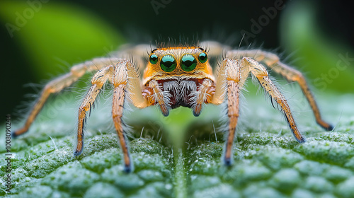 Macro Photography of a Jumping Spider