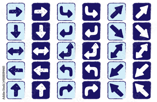 Simple Arrow Icon Illustration Set